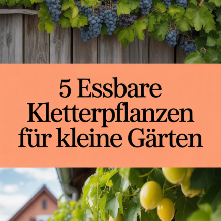 5 essbare Kletterpflanzen für kleine Gärten