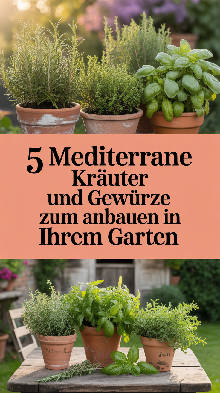 5 mediterrane Kräuter und Gewürze zum Anbauen in Ihrem Garten