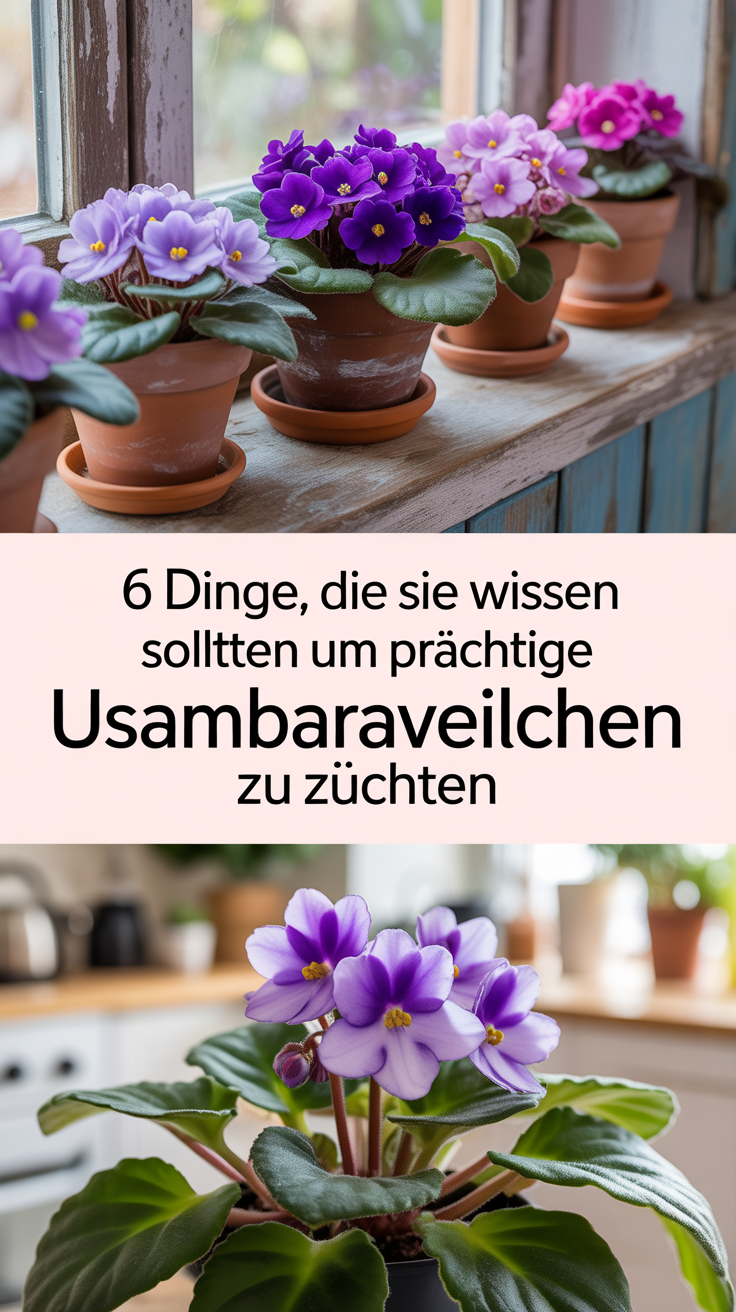 6 Dinge, die Sie wissen sollten, um prächtige Usambaraveilchen zu züchten