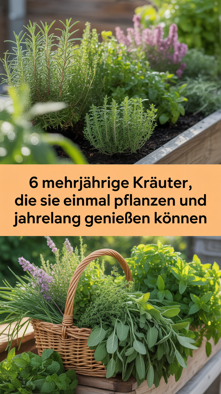 6 Mehrjährige Kräuter, die Sie einmal pflanzen und jahrelang genießen können