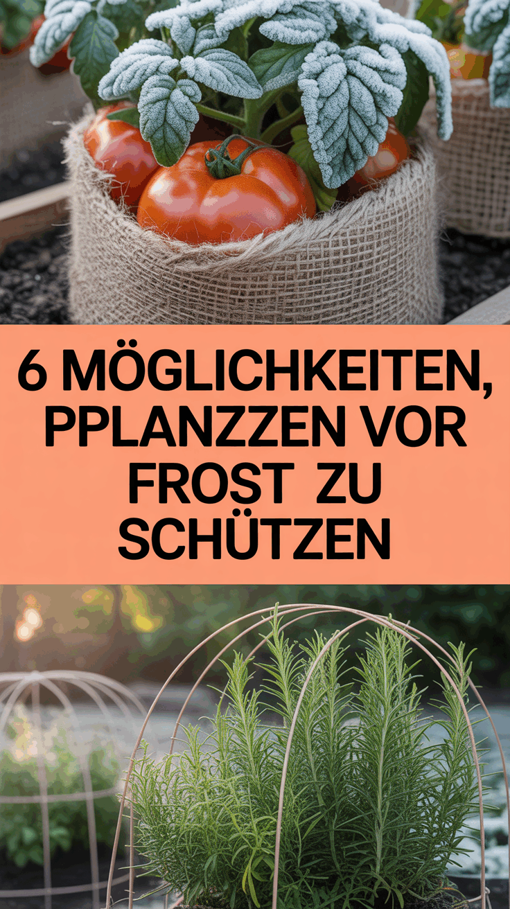 6 Möglichkeiten, Pflanzen vor Frost zu schützen