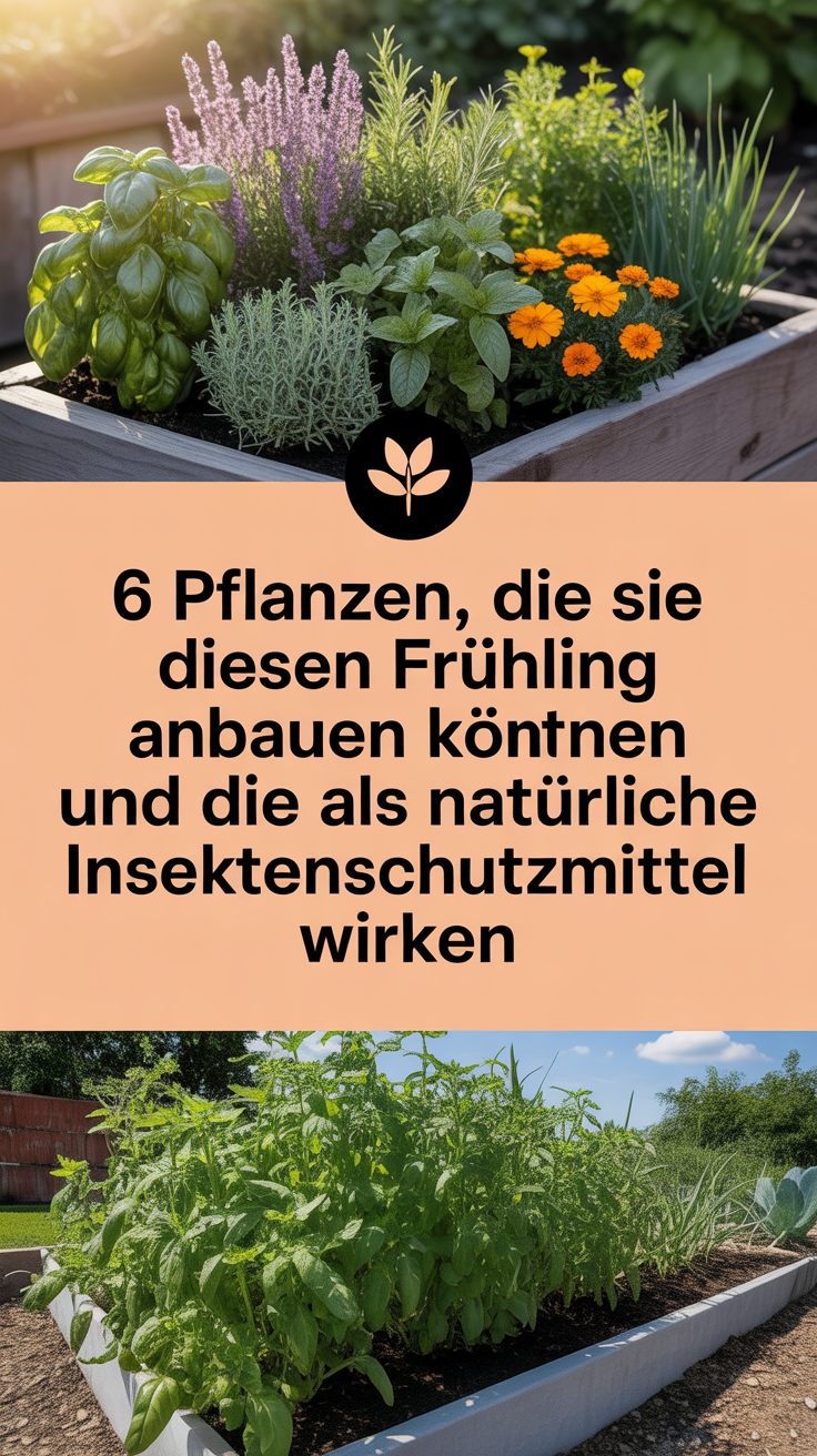 6 Pflanzen, die Sie diesen Frühling anbauen können und die als natürliche Insektenschutzmittel wirken