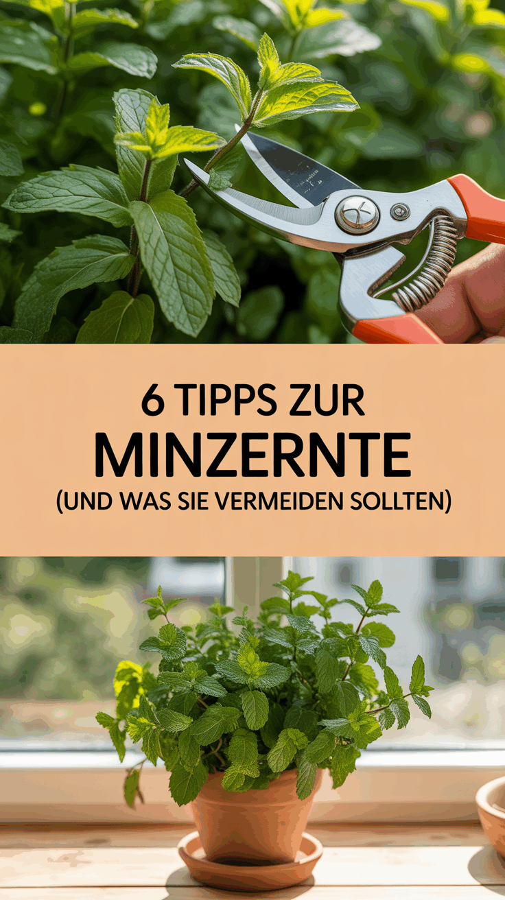 6 Tipps zur Minzernte (und was Sie vermeiden sollten)