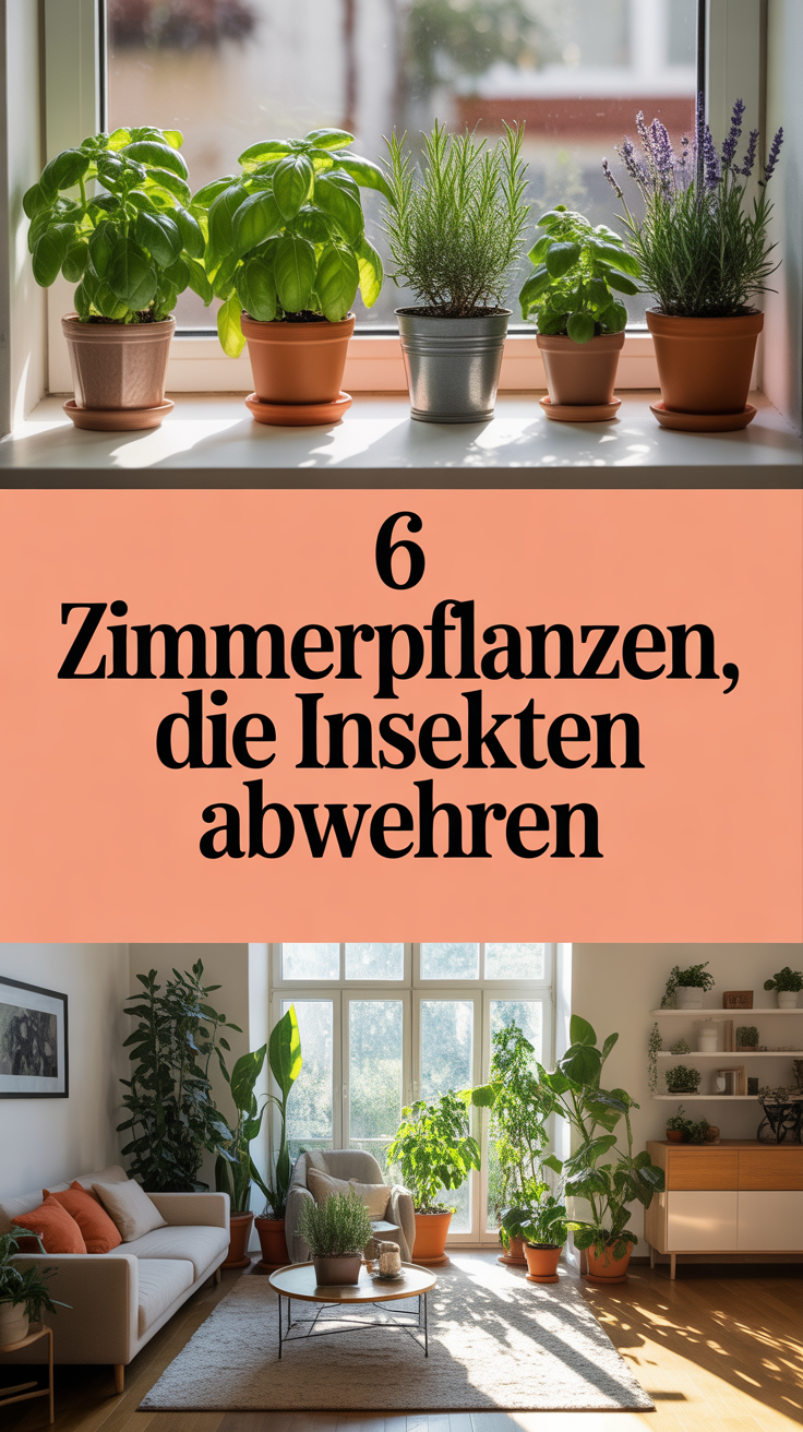 6 Zimmerpflanzen, die Insekten abwehren