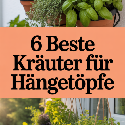 6 beste Kräuter für Hängetöpfe