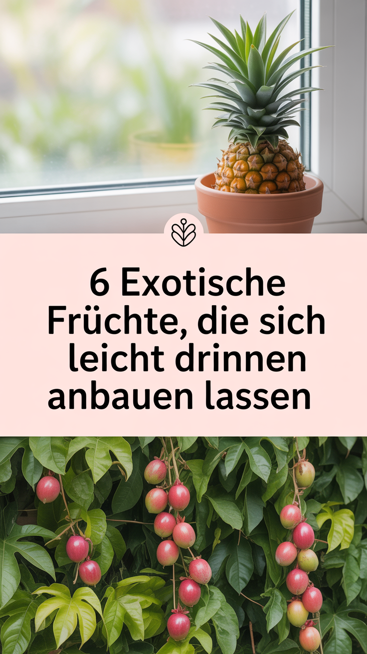 6 exotische Früchte, die sich leicht drinnen anbauen lassen
