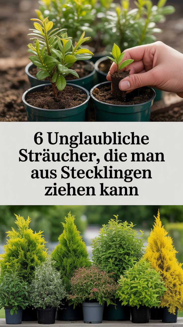 6 unglaubliche Sträucher, die man aus Stecklingen ziehen kann