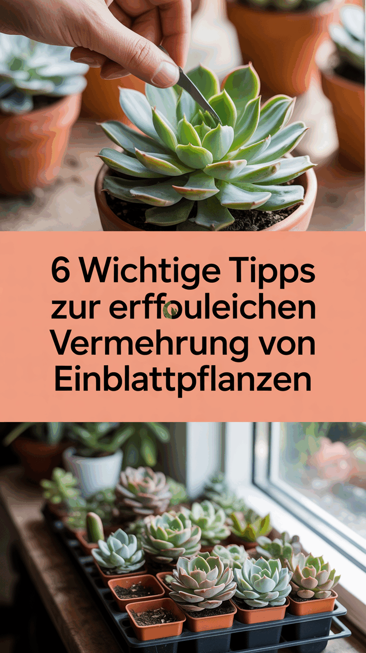 6 wichtige Tipps zur erfolgreichen Vermehrung von Einblattpflanzen