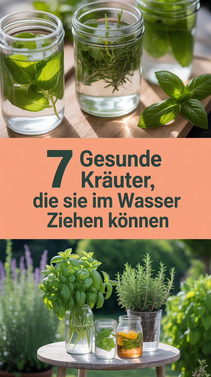 7 Gesunde Kräuter, die Sie im Wasser ziehen können