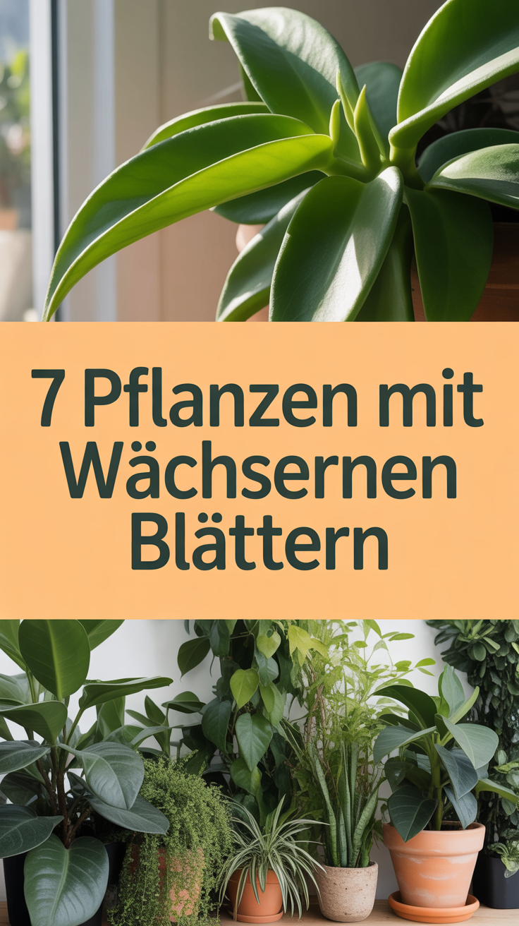 7 Pflanzen mit wächsernen Blättern