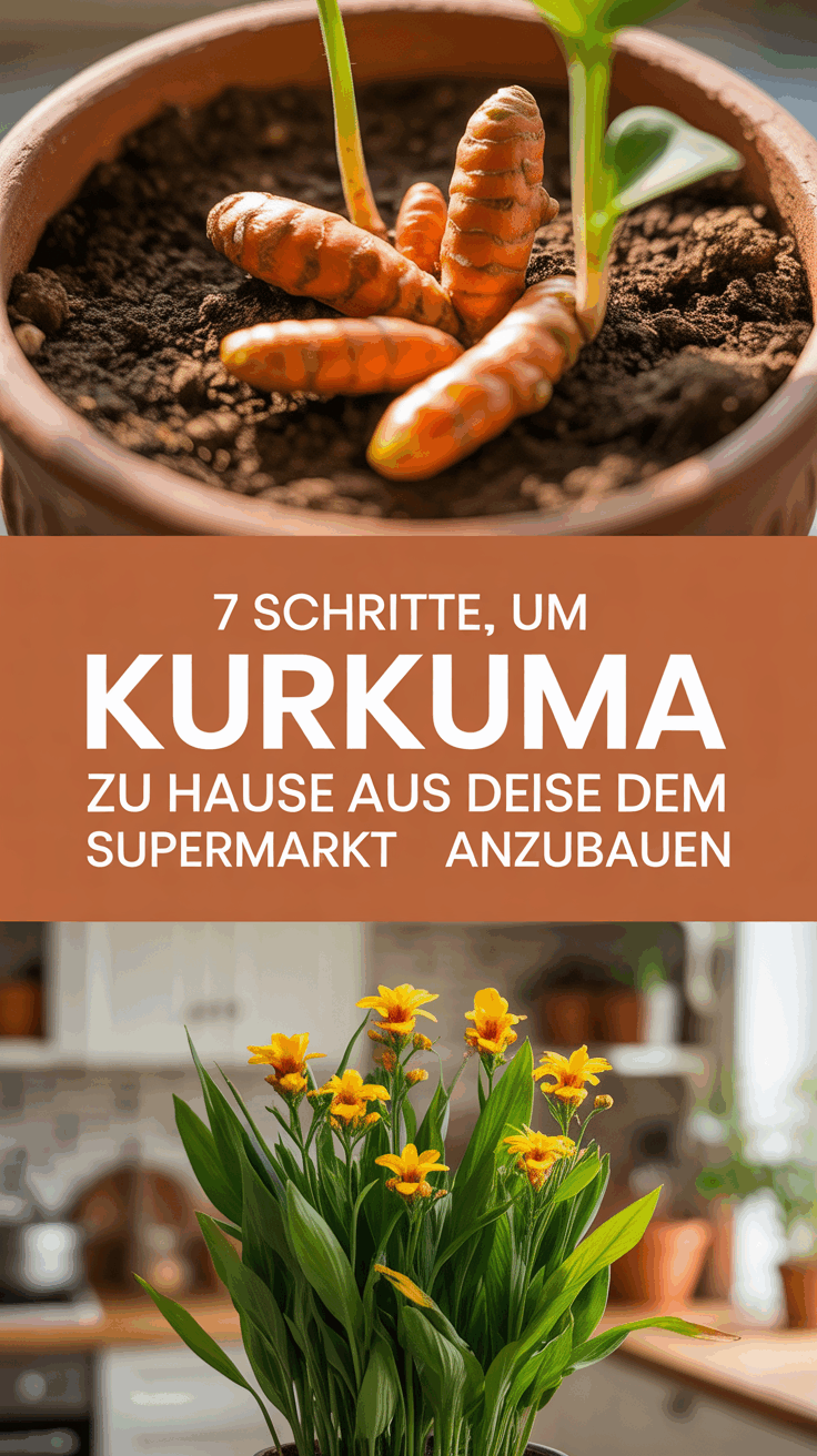7 Schritte, um Kurkuma zu Hause aus dem Supermarkt anzubauen