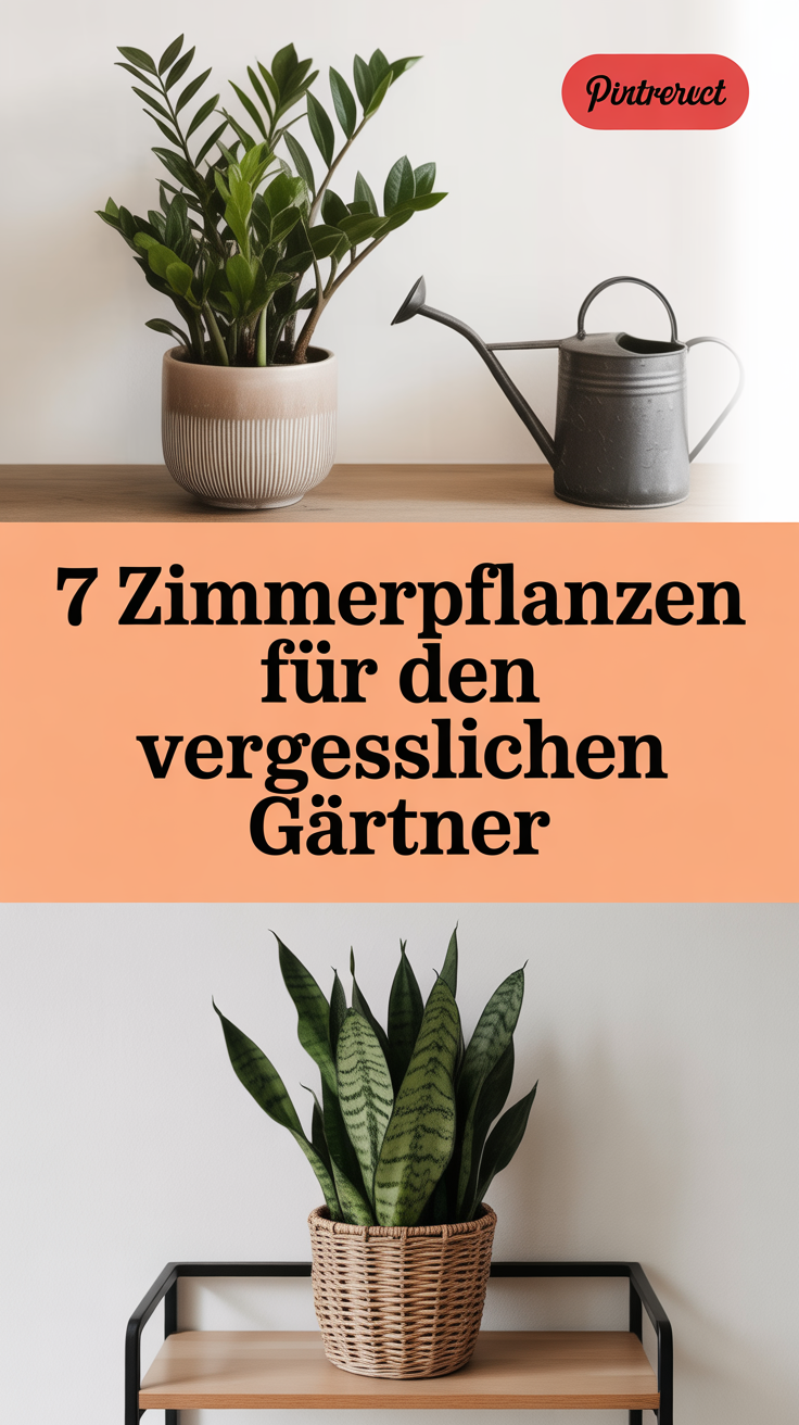 7 Zimmerpflanzen für den vergesslichen Gärtner