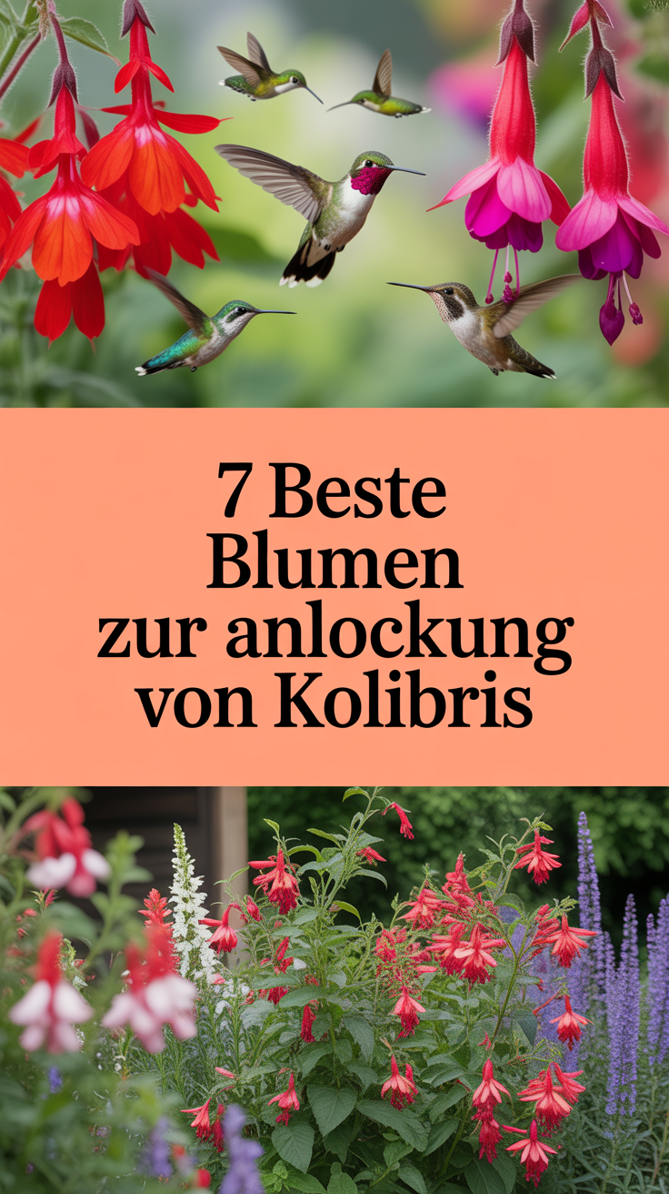 7 beste Blumen zur Anlockung von Kolibris