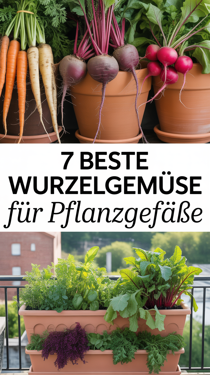 7 beste Wurzelgemüse für Pflanzgefäße