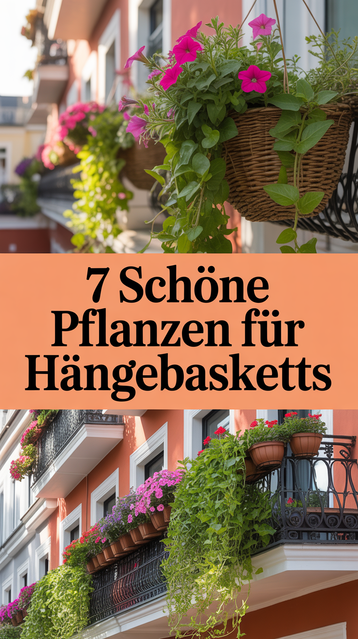 7 schöne Pflanzen für Hängebasketts
