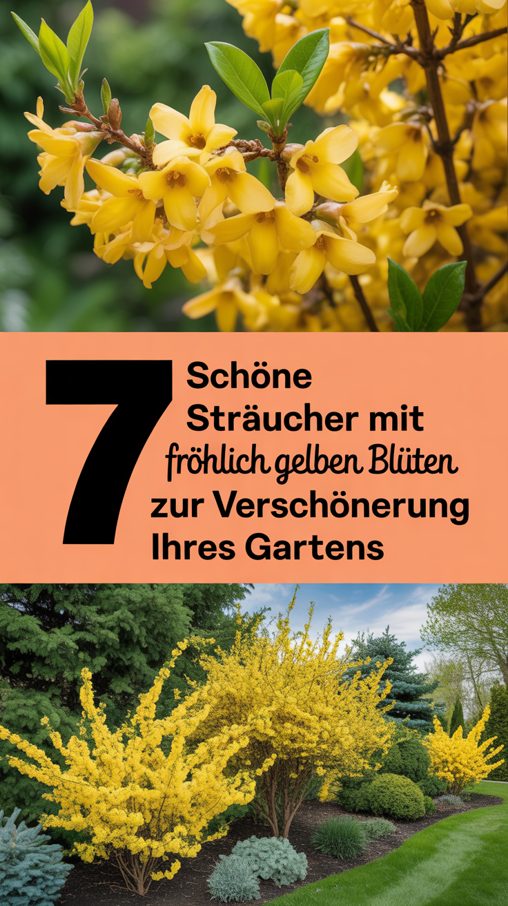 7 schöne Sträucher mit fröhlich gelben Blüten zur Verschönerung Ihres Gartens