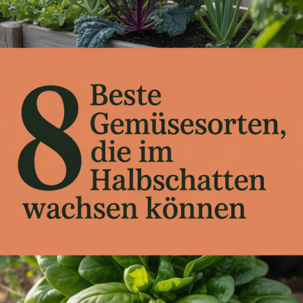 8 Beste Gemüsesorten, die im Halbschatten wachsen können