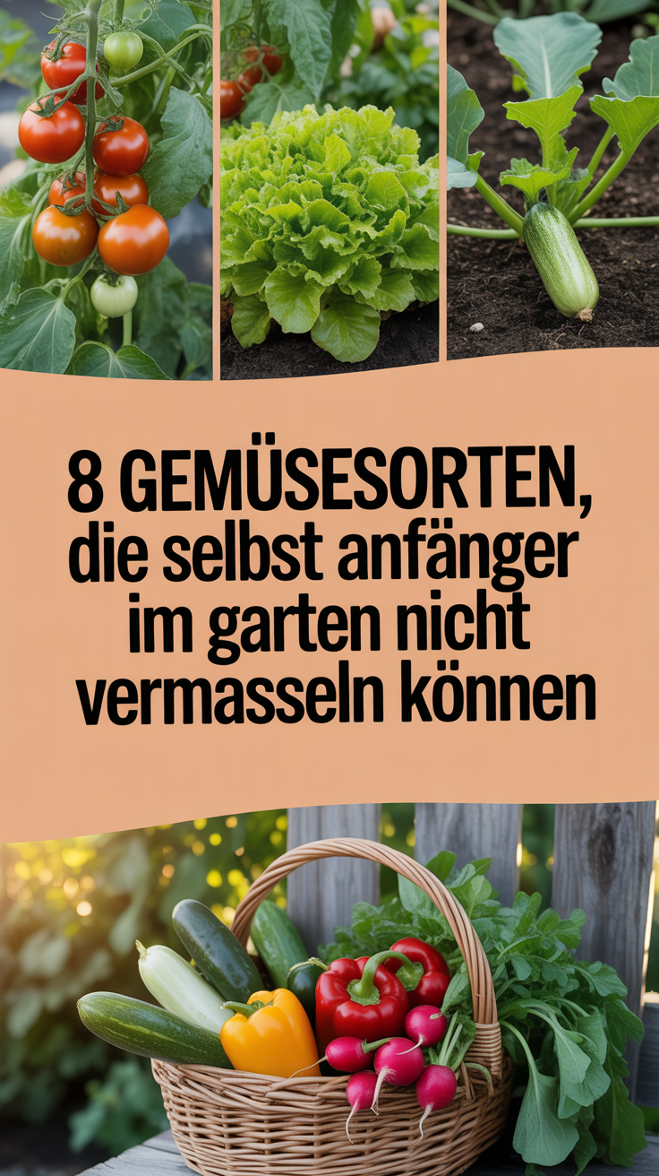 8 Gemüsesorten, die selbst Anfänger im Garten nicht vermasseln können