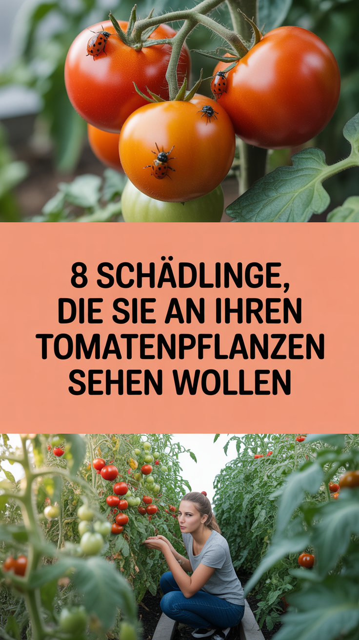8 Schädlinge, die Sie an Ihren Tomatenpflanzen sehen wollen