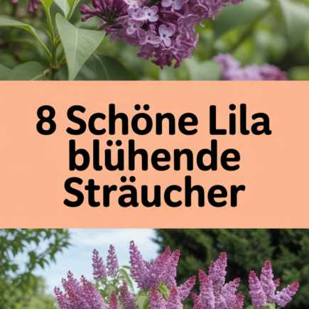 8 schöne lila blühende Sträucher