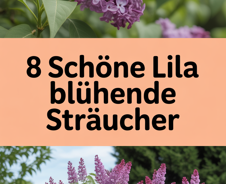 8 schöne lila blühende Sträucher