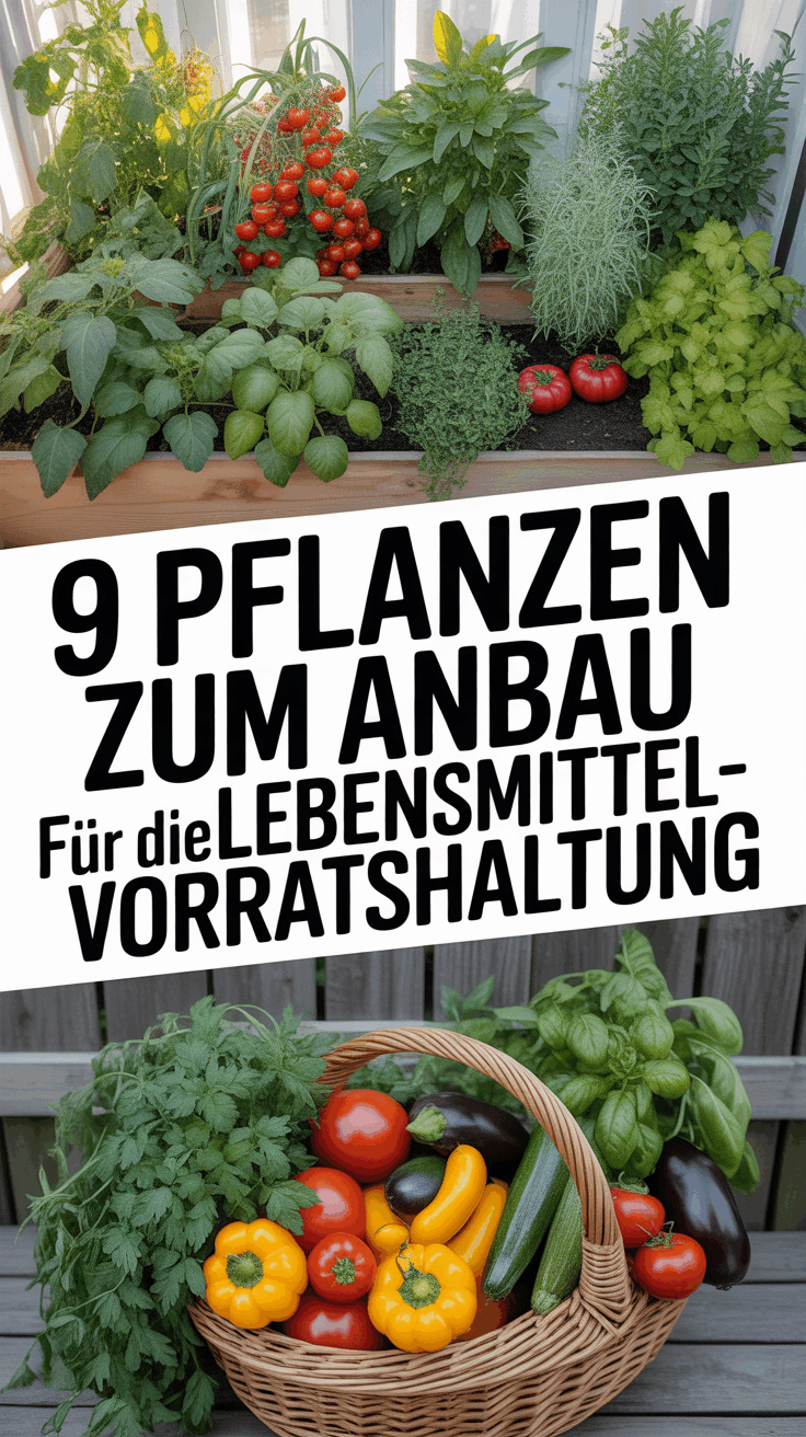 9 Pflanzen zum Anbau für die Lebensmittelvorratshaltung