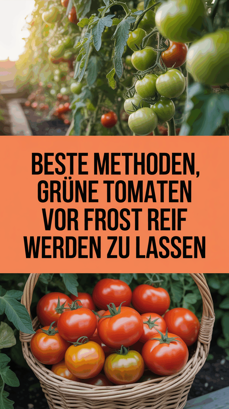 Beste Methoden, grüne Tomaten vor Frost reif werden zu lassen