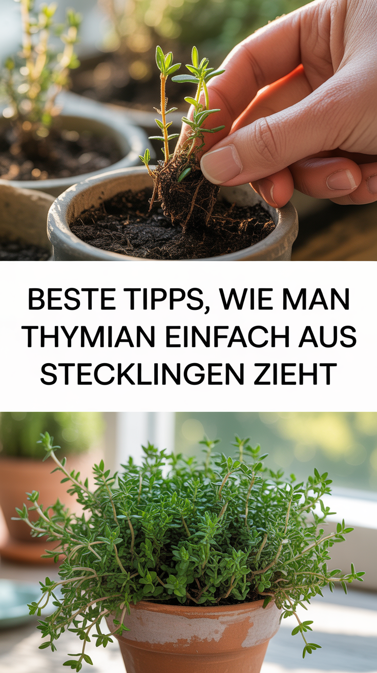 Beste Tipps, wie man Thymian einfach aus Stecklingen zieht