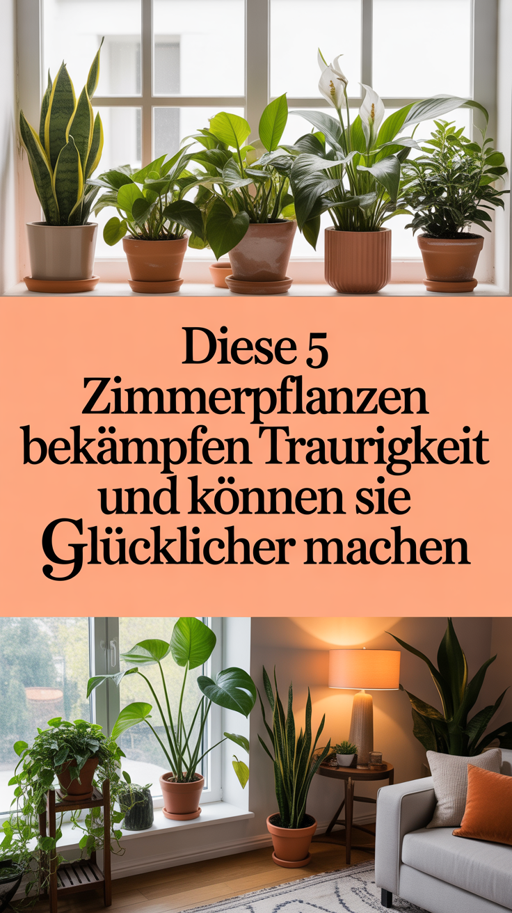 Diese 5 Zimmerpflanzen bekämpfen Traurigkeit und können Sie glücklicher machen