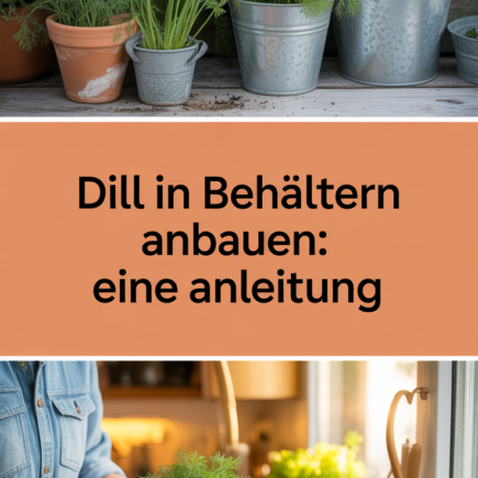 Dill in Behältern anbauen: Eine Anleitung