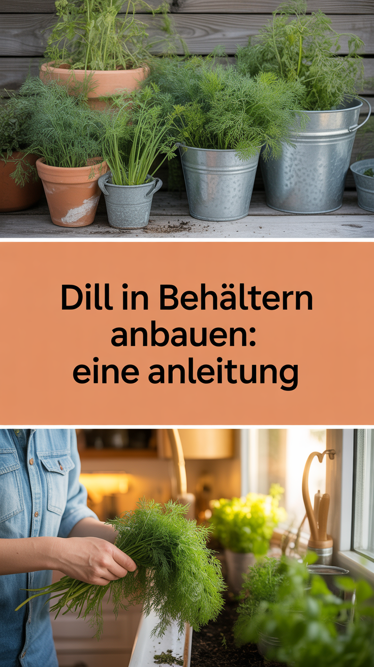 Dill in Behältern anbauen: Eine Anleitung