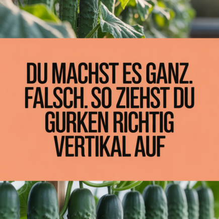 Du machst es ganz falsch. So ziehst du Gurken richtig vertikal auf
