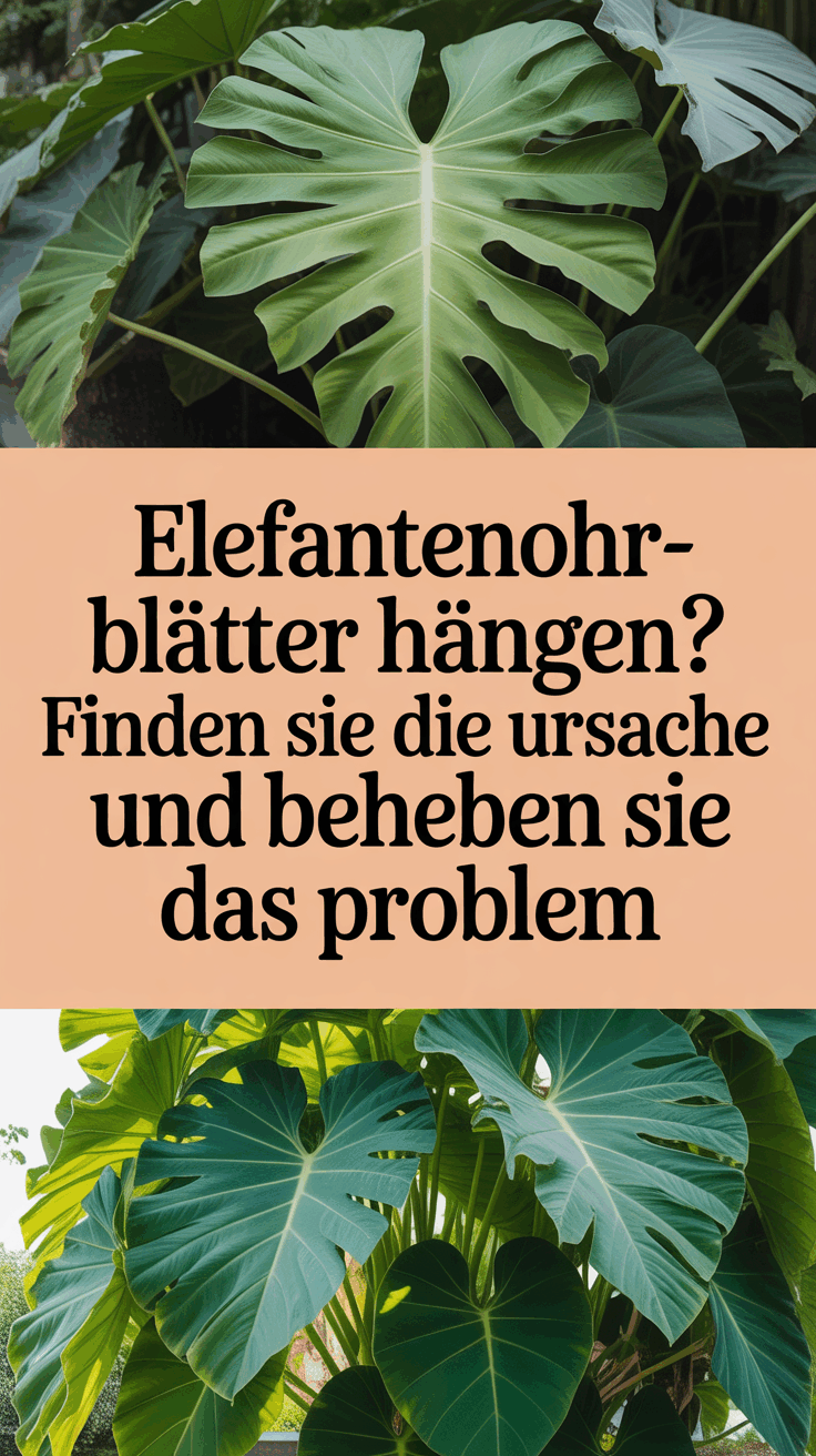 Elefantenohr-Blätter hängen? Finden Sie die Ursache und beheben Sie das Problem
