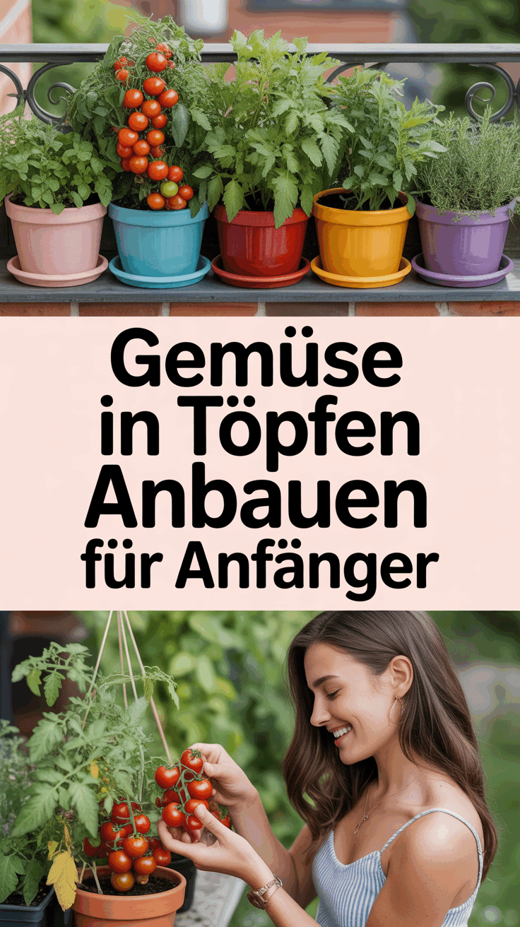 Gemüse in Töpfen anbauen für Anfänger