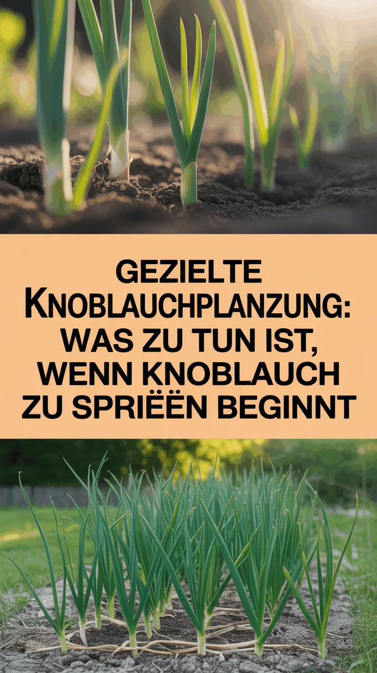 Gezielte Knoblauchpflanzung: Was zu tun ist, wenn Knoblauch zu sprießen beginnt