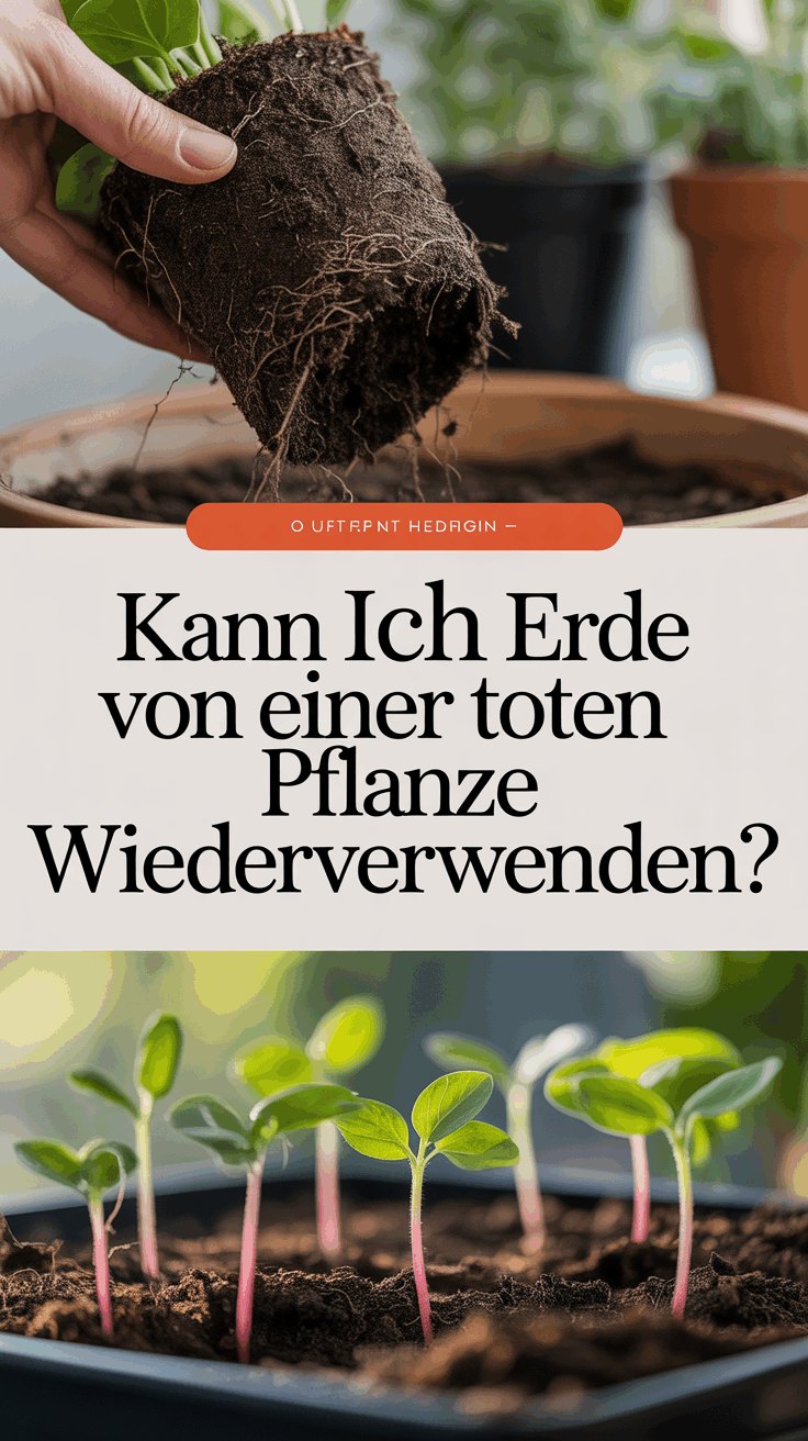 Kann ich Erde von einer toten Pflanze wiederverwenden?