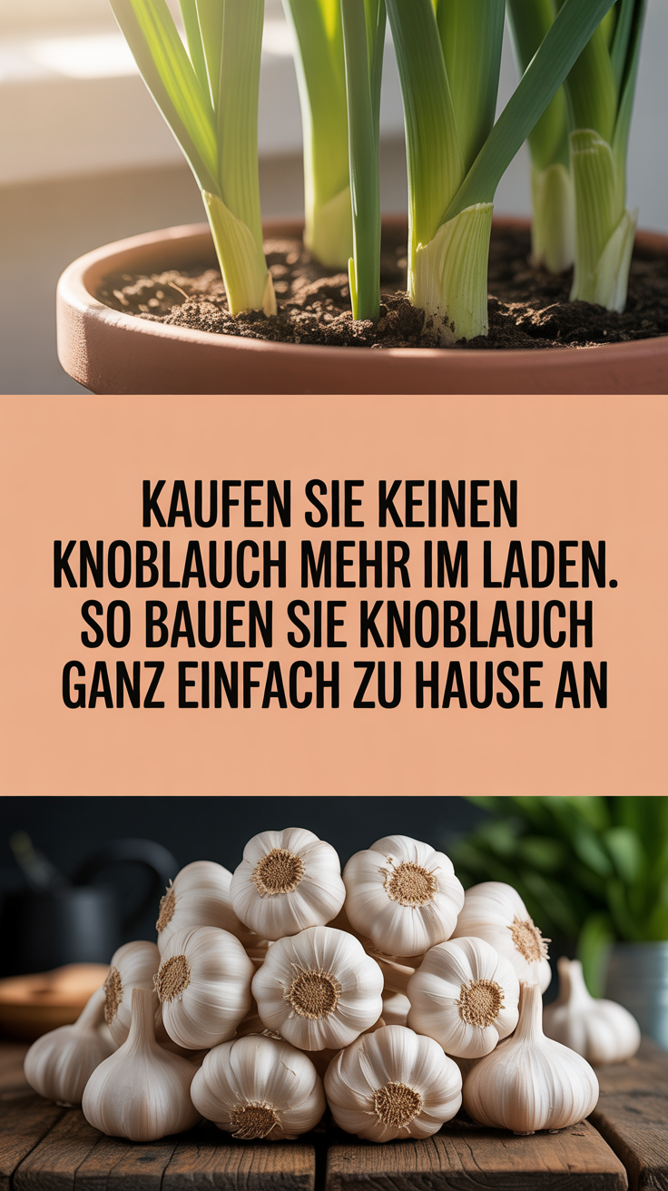 Kaufen Sie keinen Knoblauch mehr im Laden. So bauen Sie Knoblauch ganz einfach zu Hause an