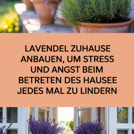 Lavendel Zuhause Anbauen, Um Stress Und Angst Beim Betreten Des Hauses Jedes Mal Zu Lindern