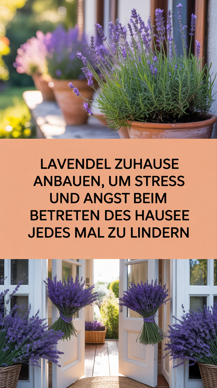 Lavendel Zuhause Anbauen, Um Stress Und Angst Beim Betreten Des Hauses Jedes Mal Zu Lindern