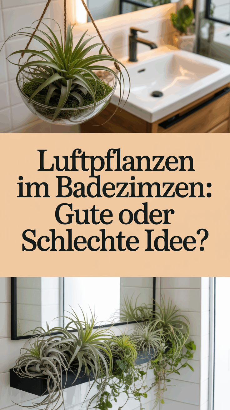 Luftpflanzen im Badezimmer: Gute oder schlechte Idee?