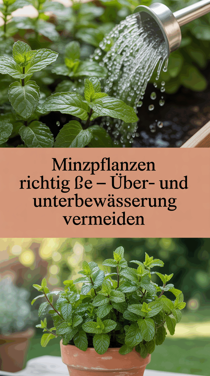 Minzpflanzen richtig gießen – Über- und Unterbewässerung vermeiden