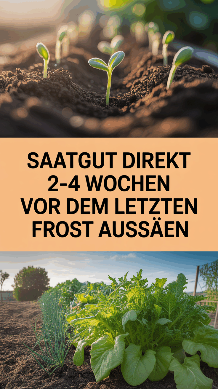 Saatgut direkt 2-4 Wochen vor dem letzten Frost aussäen