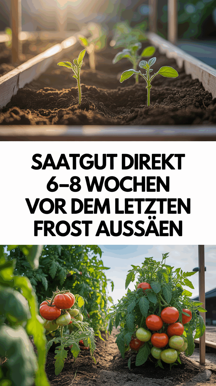 Saatgut direkt 6–8 Wochen vor dem letzten Frost aussäen