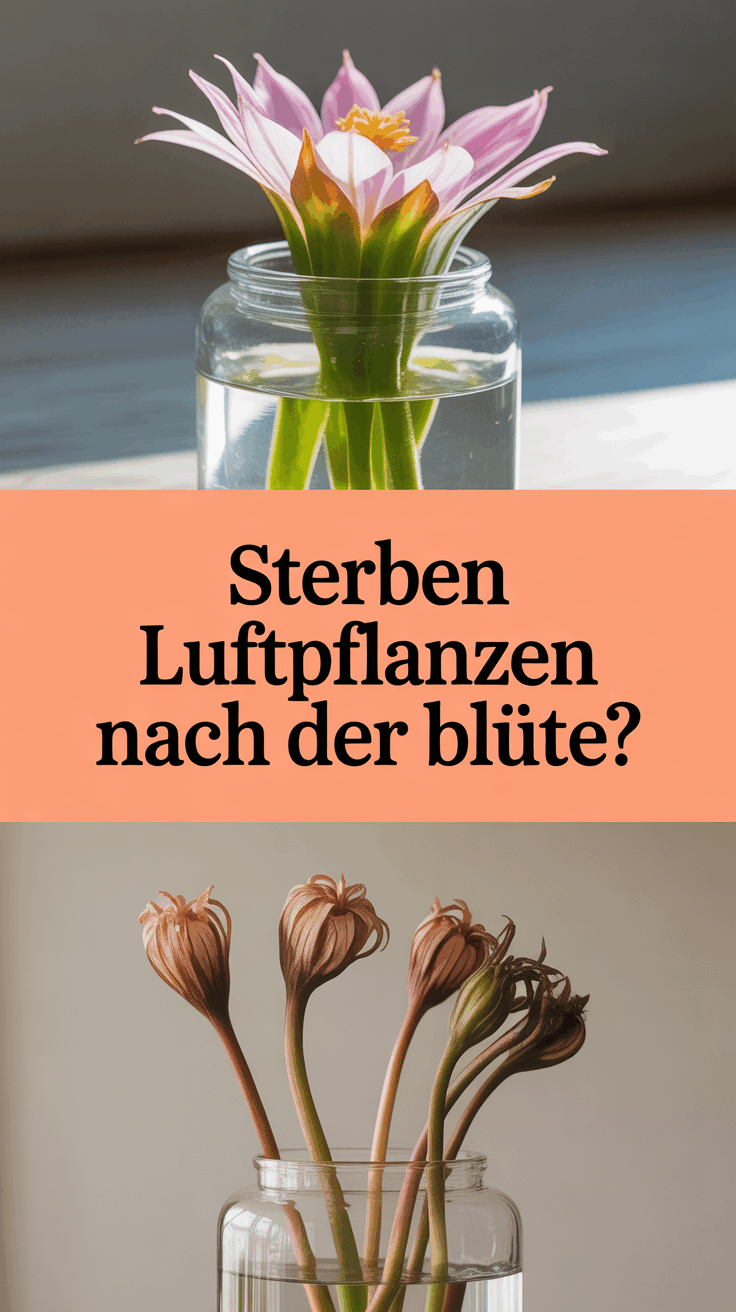 Sterben Luftpflanzen nach der Blüte?