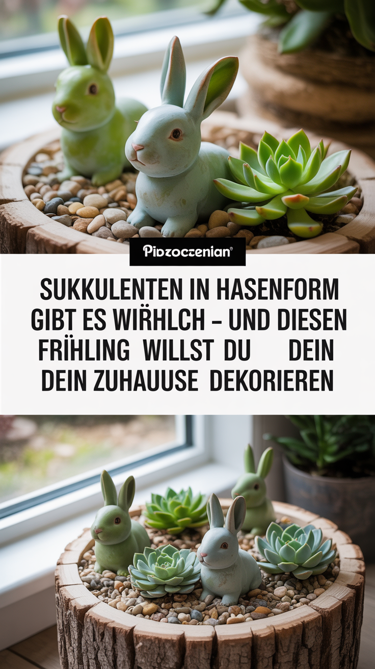 Sukkulenten in Hasenform gibt es wirklich – und diesen Frühling willst du dein Zuhause damit dekorieren