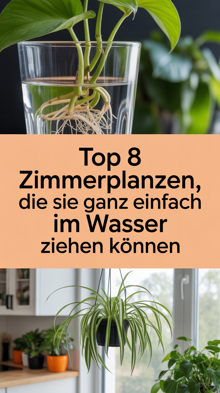 Top 8 Zimmerpflanzen, die Sie ganz einfach im Wasser ziehen können