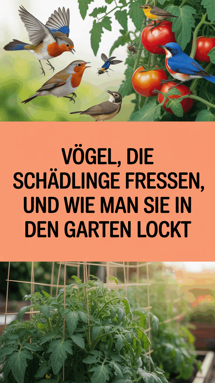 Vögel, die Schädlinge fressen, und wie man sie in den Garten lockt