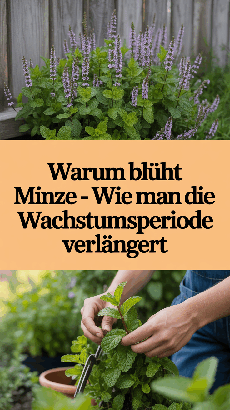 Warum blüht Minze – Wie man die Wachstumsperiode verlängert