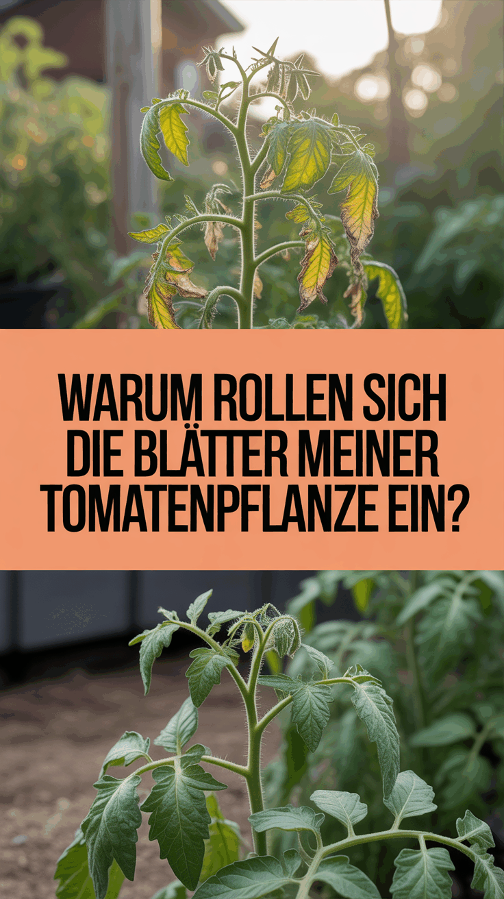 Warum rollen sich die Blätter meiner Tomatenpflanze ein?