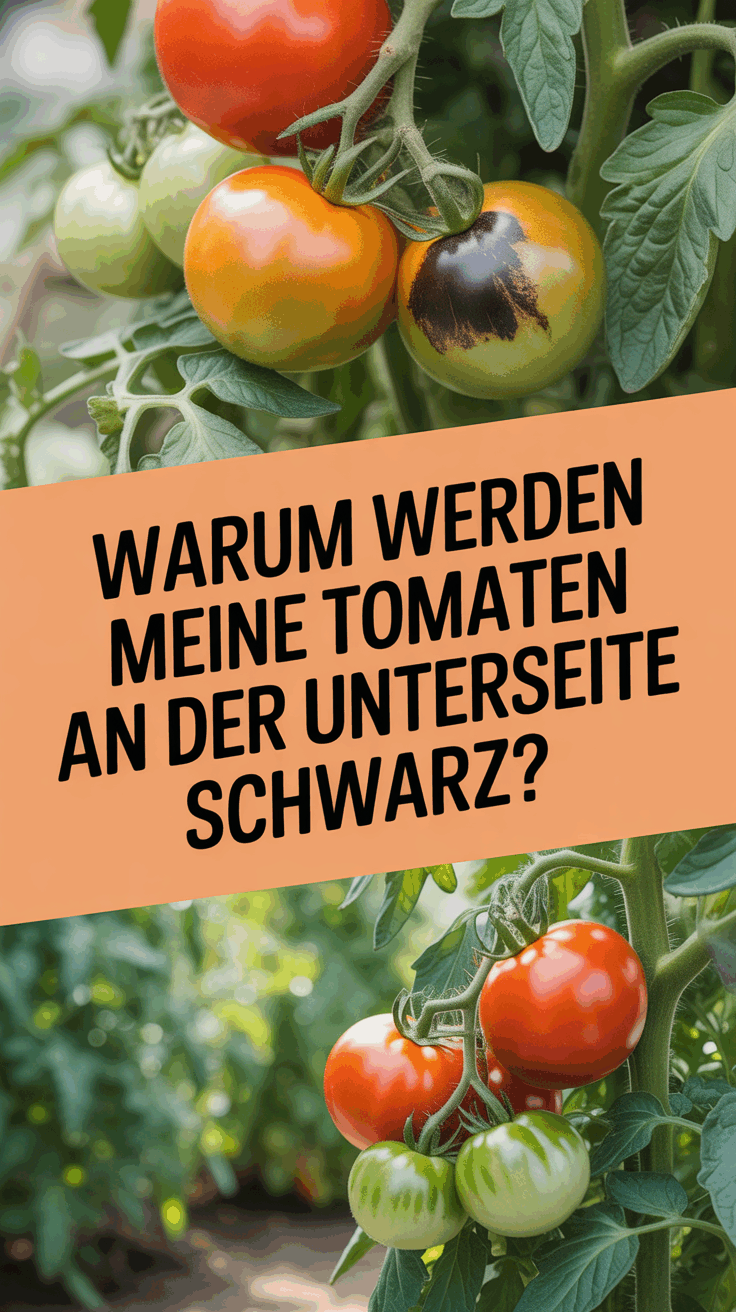 Warum werden meine Tomaten an der Unterseite schwarz?
